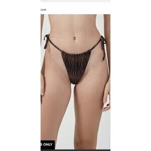 Free People x Thrills Paradise On Repeat String Bikini Bottom L NWOT